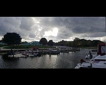 View from end of dock. 