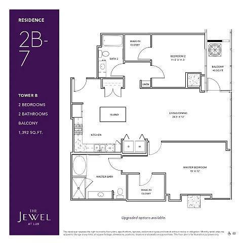 Floor plan 2B-7
