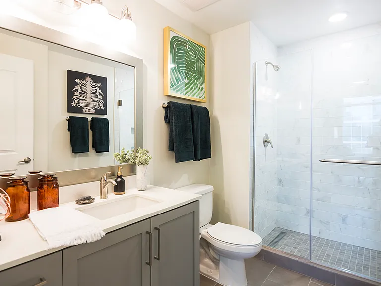 Showers and Soaking Tubs with Floor-to-Ceiling Tile