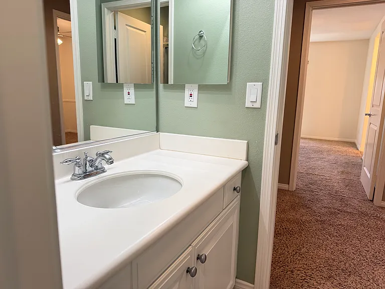 Upstairs, guest bathroom
