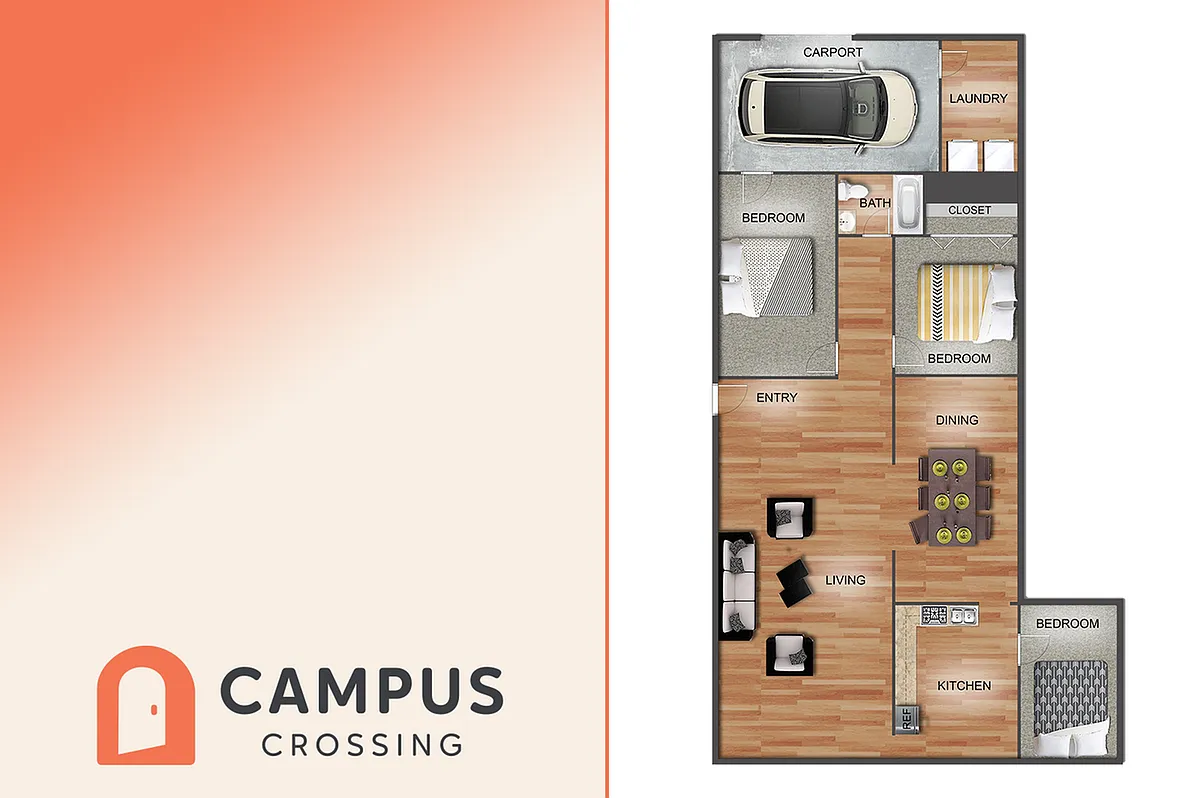 Floor plan 3 bdrm/ 2 bath