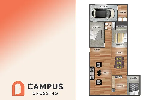 Floor plan 3 bdrm/ 2 bath