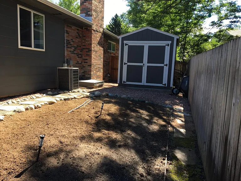 Garden view with Shed
