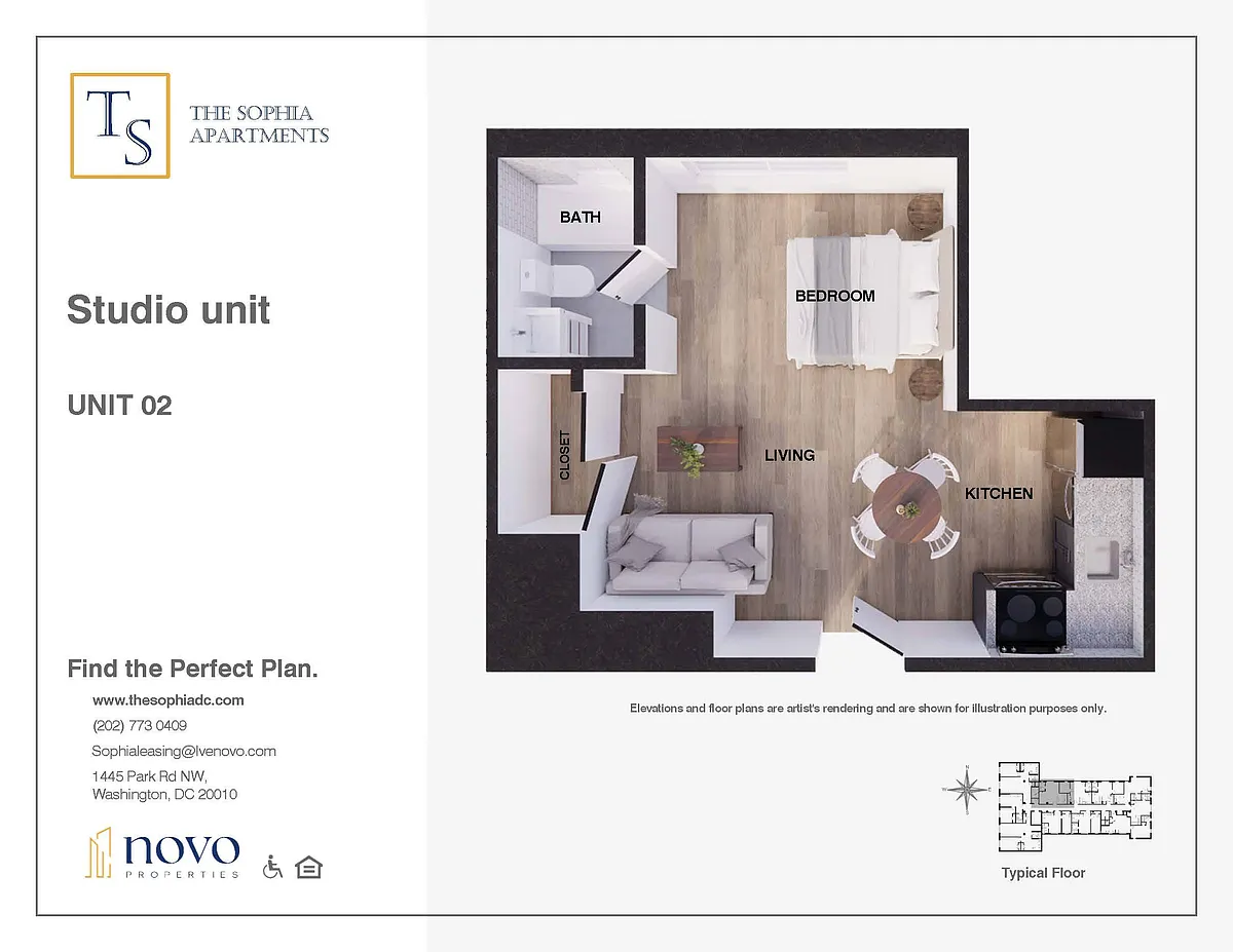 Floor plan Studio