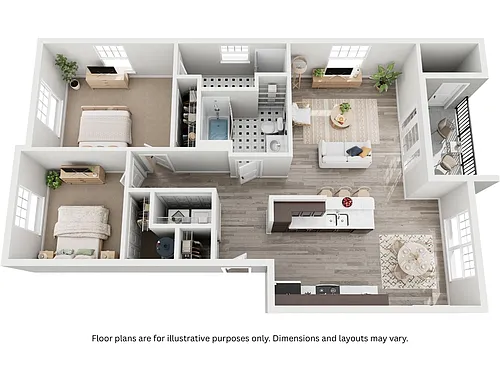 Floor plan 2x2A
