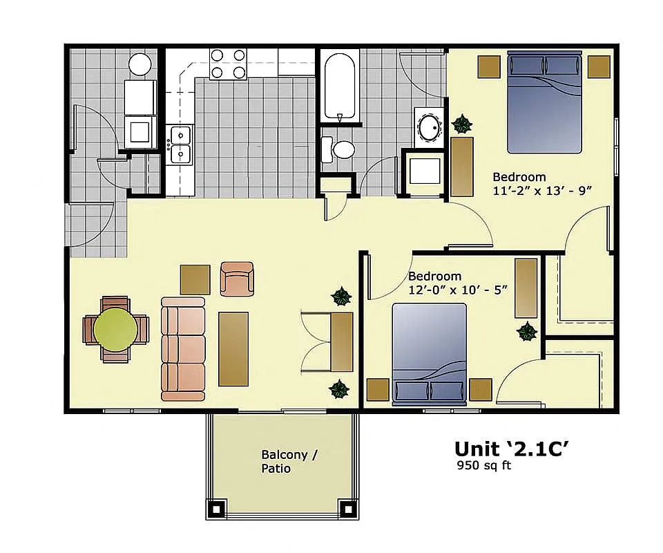 Floor plan 21C