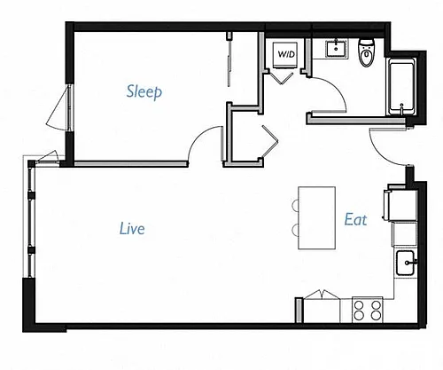 Floor plan A3- 1C