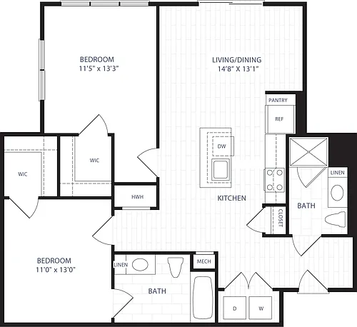 Floor plan B2A