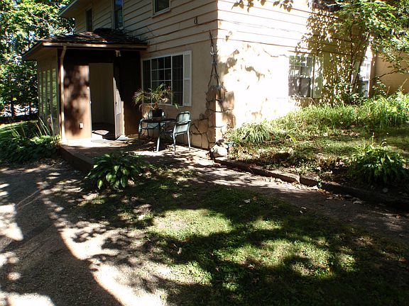 Patio area at entry