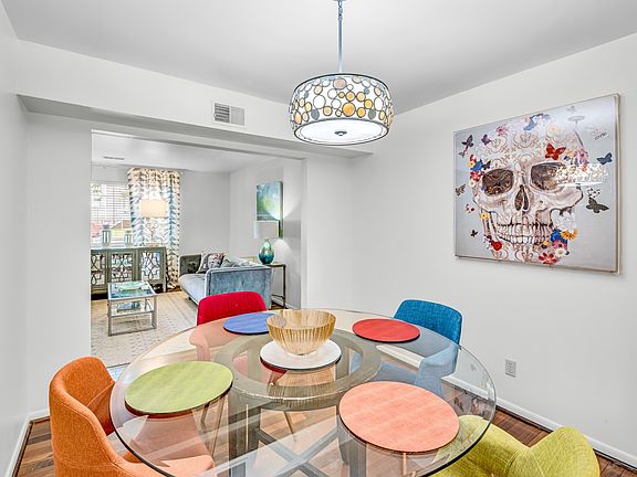 Dining room between kitchen and living room