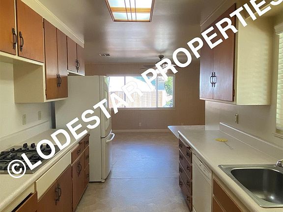 Kitchen with view to front driveway