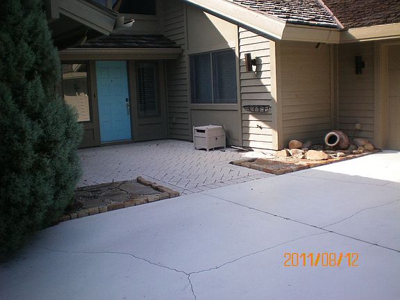 Front in driveway