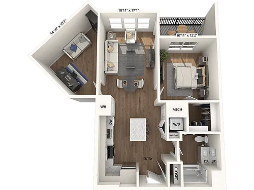 Floor plan A14-D-Base Collection