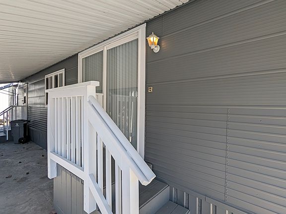 Sliding glass door entrance
