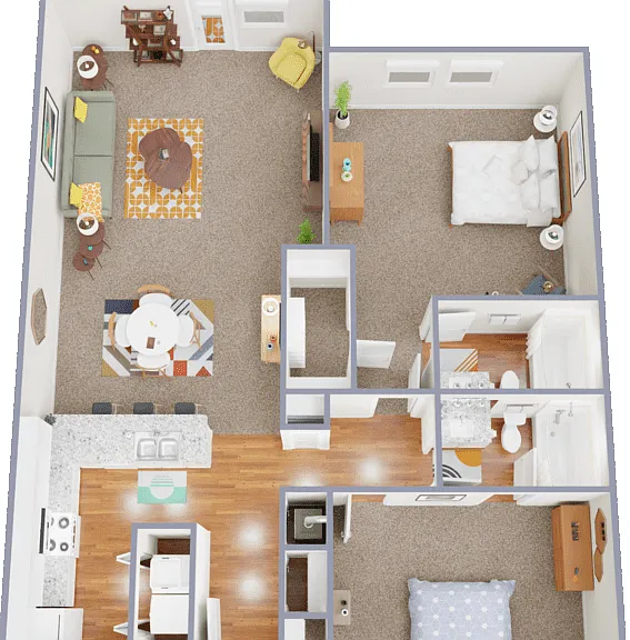 2x2 Floorplan Diagram