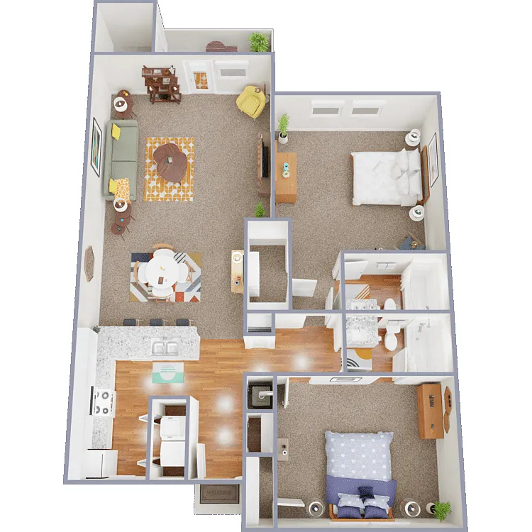 Floor plan 2X2