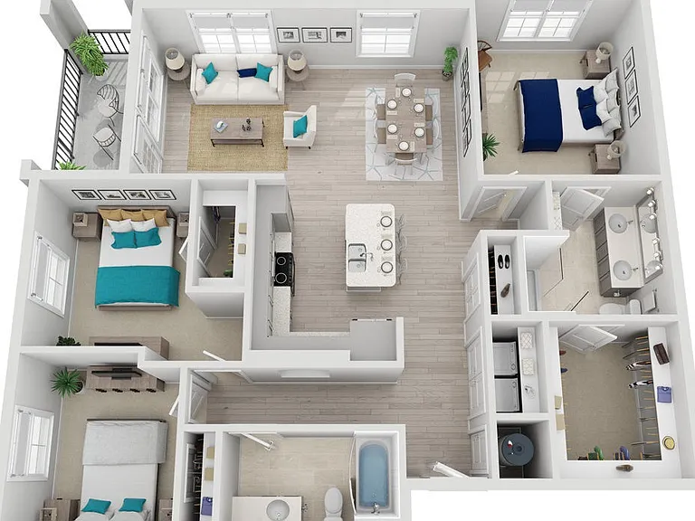 C1 floor plan Aquatera