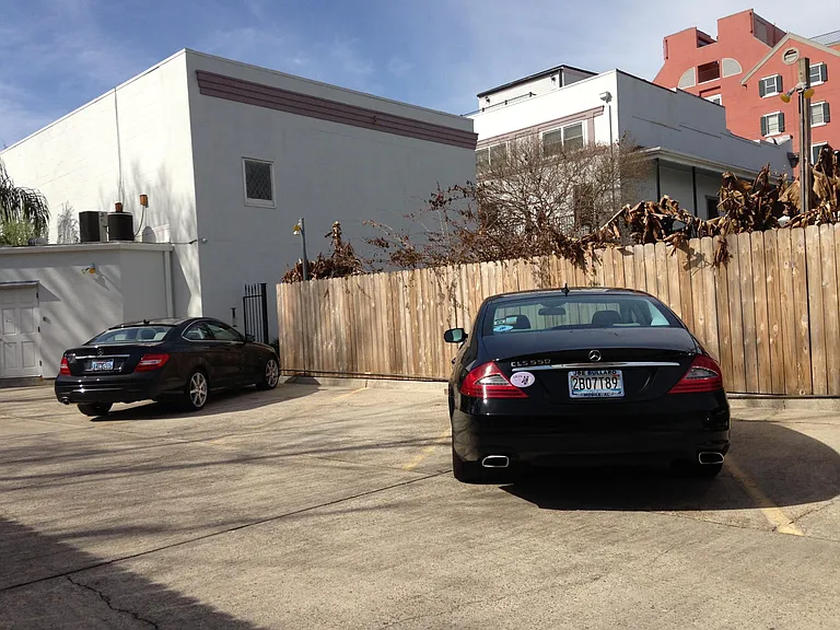 secured parking with electronic gate is available for $100. per month. Easy free non metered street parking.