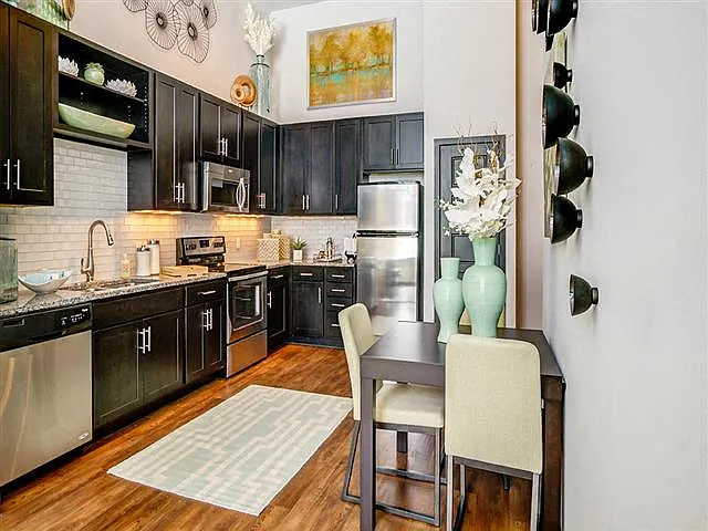 Model Kitchen with High Ceilings