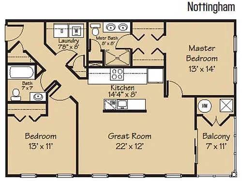 Floor plan Nottingham