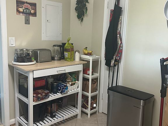 Small pantry closet in kitchen