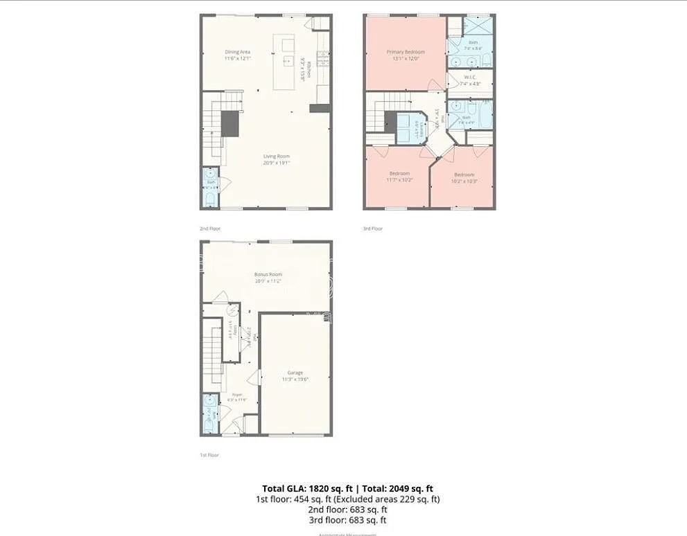 3 bed, 3.0 bath, 1820 sqft, $2,495 — Photo 3