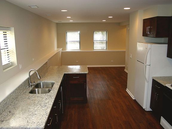 Kitchen with granite counters