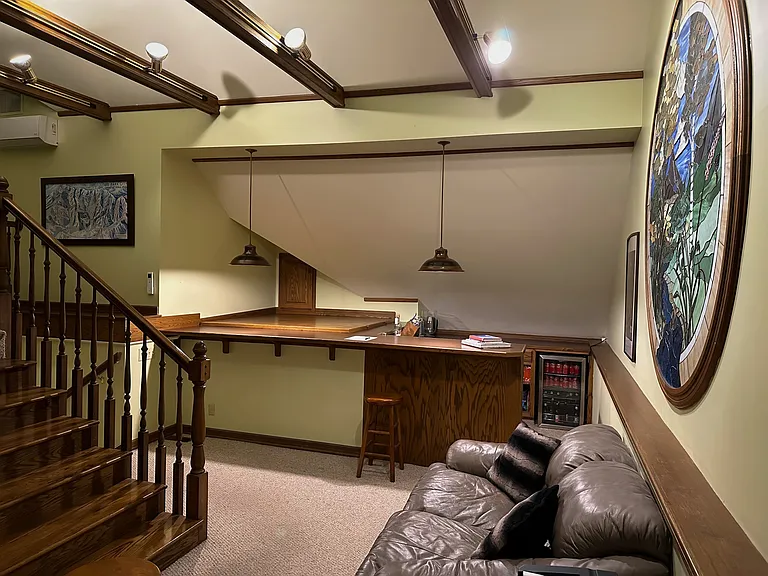 upstairs kitchen area