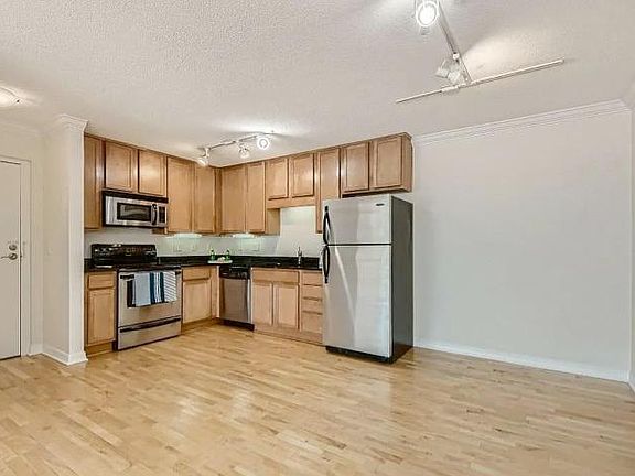 Open kitchen and dining space