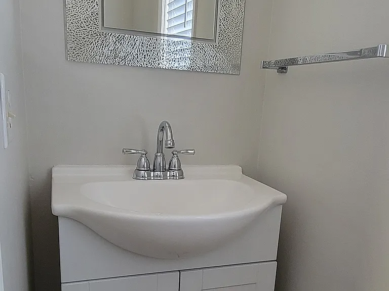 Main level powder room. Toilet is on the other side.