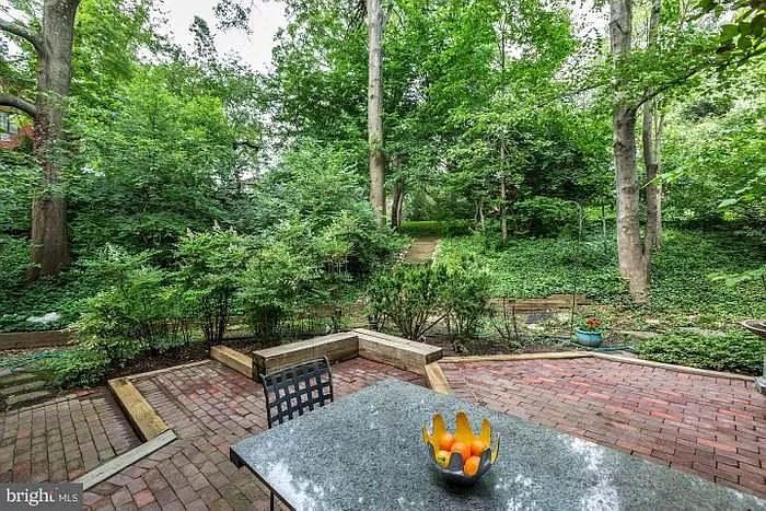 Three-level patio is great for entertaining.