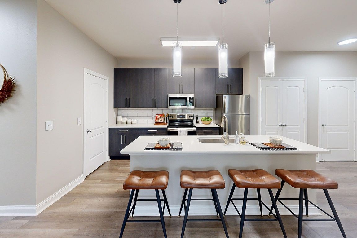 Large Kitchen with Stainless Steel Appliances