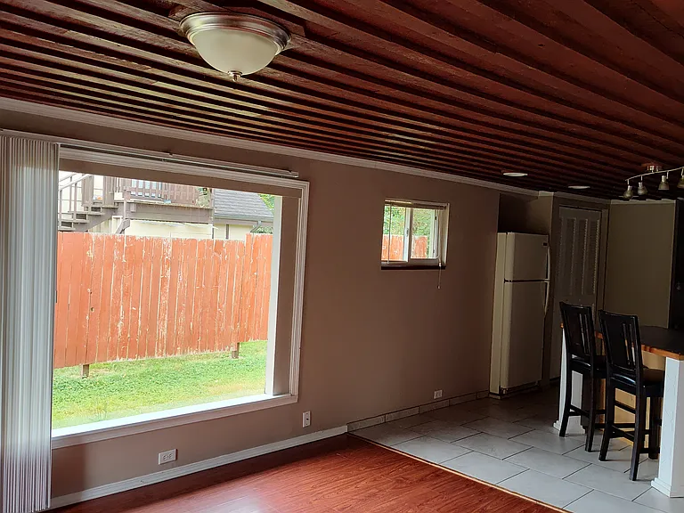 Front room looking out into side yard