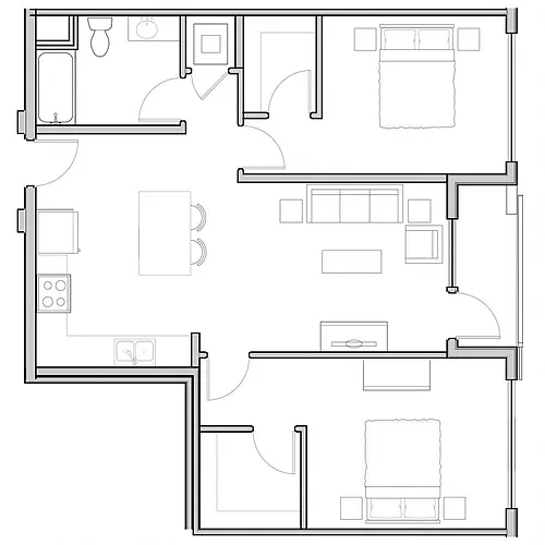 Floor plan B1A