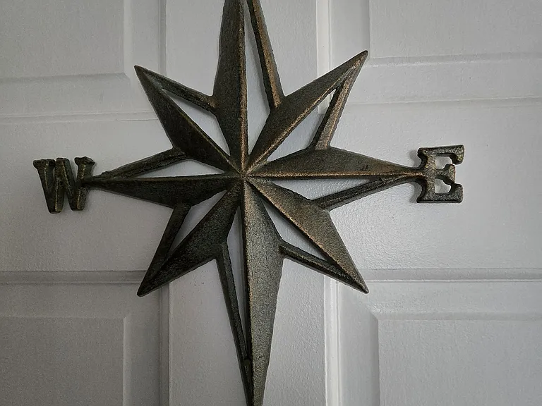 Bathroom barn door style.
