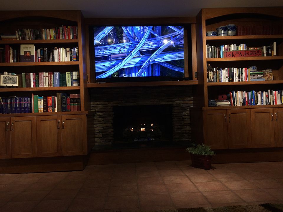 Newly done built-in with 70”