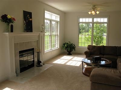 Formal living room + family room