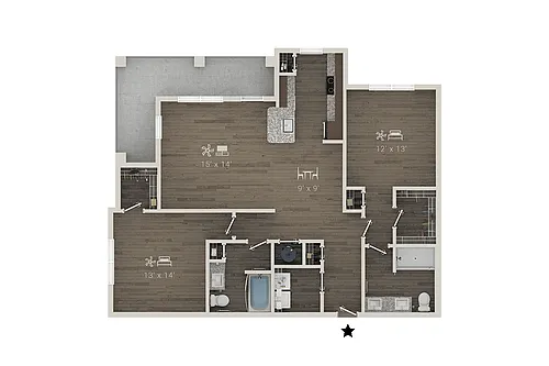 Floor plan B4