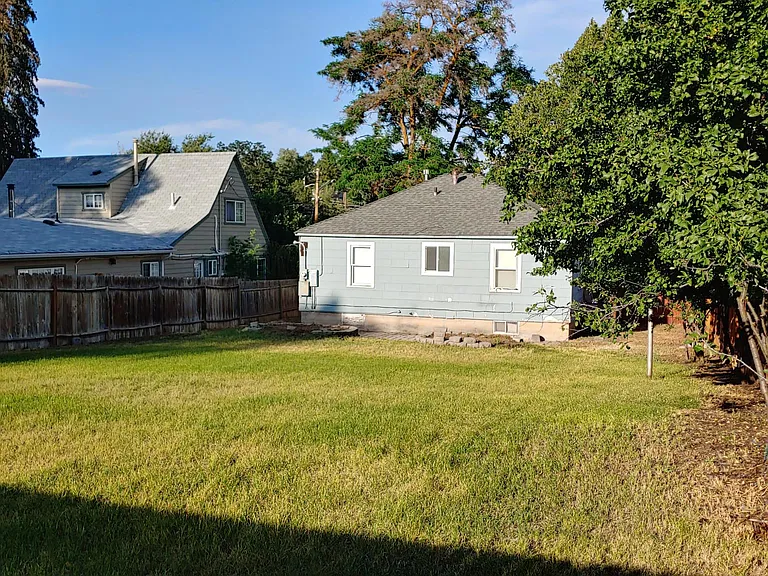 Large fenced yard