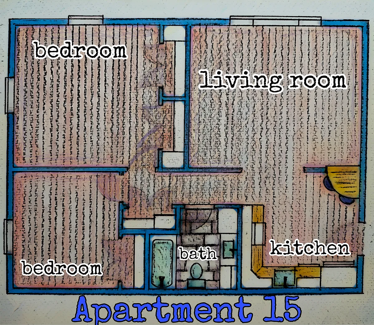 Floor plan 2 Bedroom
