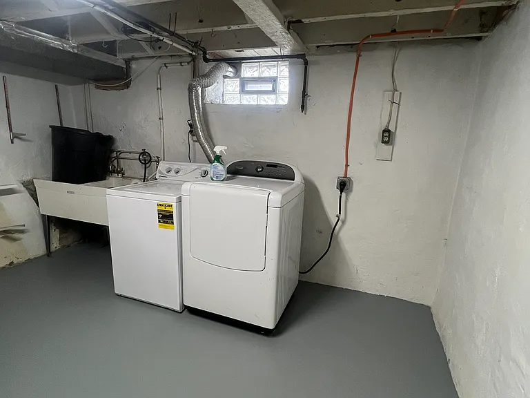 Washer and Dryer in basement