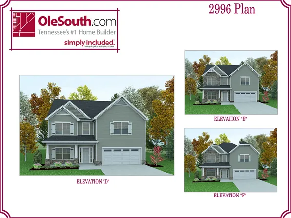 2996 Elevation DEF Plan, Cumberland Estates