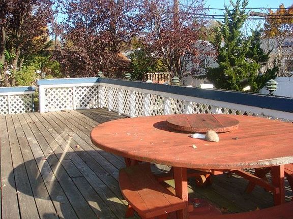Large deck to pool