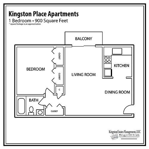 Floor plan 1 Bedroom