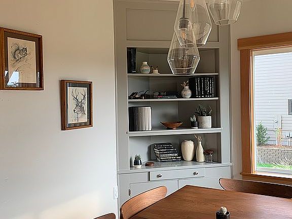 Built in cabinet dining room