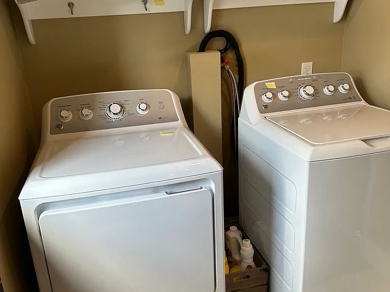 In bathroom laundry