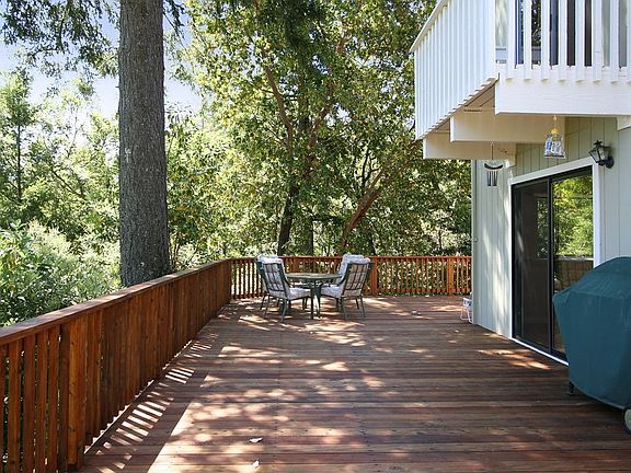 New Redwood Deck in Back