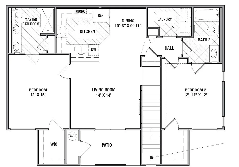 Floor plan 2x2D