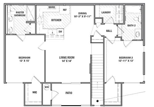 Floor plan 2x2D