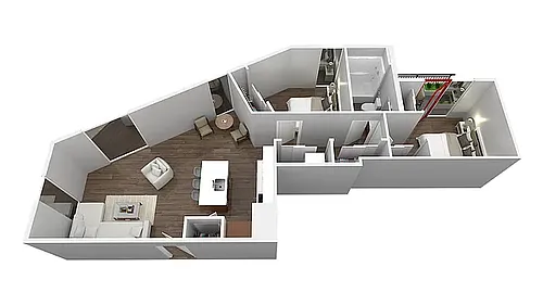 Floor plan 2X1 T24